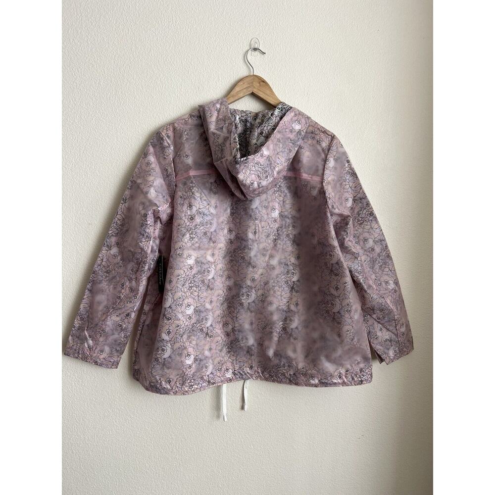 Coffeeshop New York Women’s Lined Rain Jacket Floral Size 1X - Picture 4 of 13